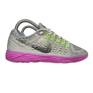 Nike Lunartempo Lunarlon Running Shoes White Grey 705462-003 Women’s Size 6.5